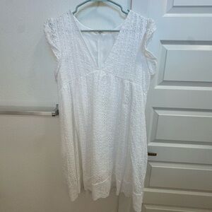 Elegant White Midi Dress